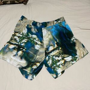 H&M Studio Collection Stylish Blue and Green Shorts